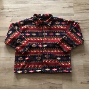 Vintage Multicolor Patterned Sweater
